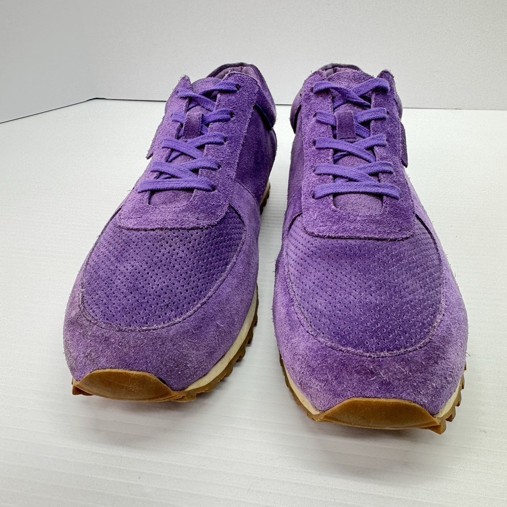 British Walker Mens 12 Shoes Sneakers Genuine Suede Leather Surrey Purple - Picture 3 of 8